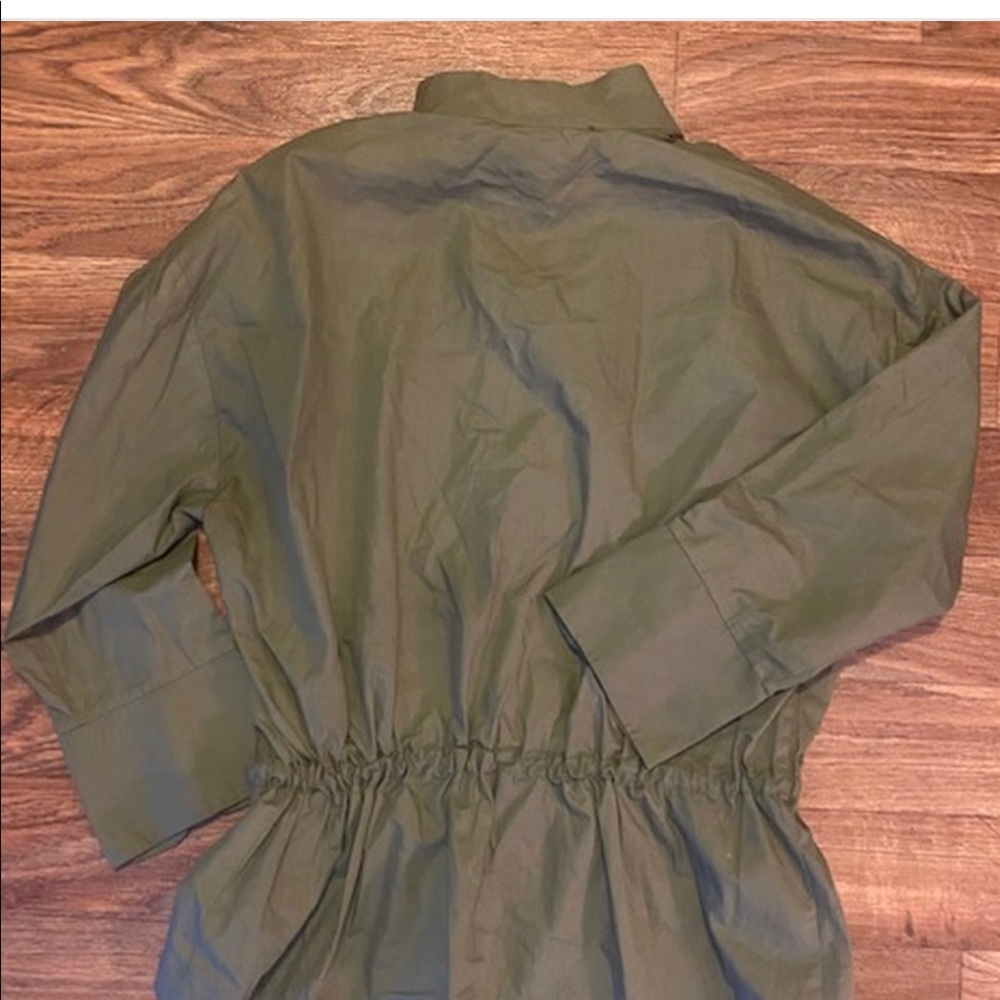 Zara Basic Army Green Tunic Sz Large - image 6